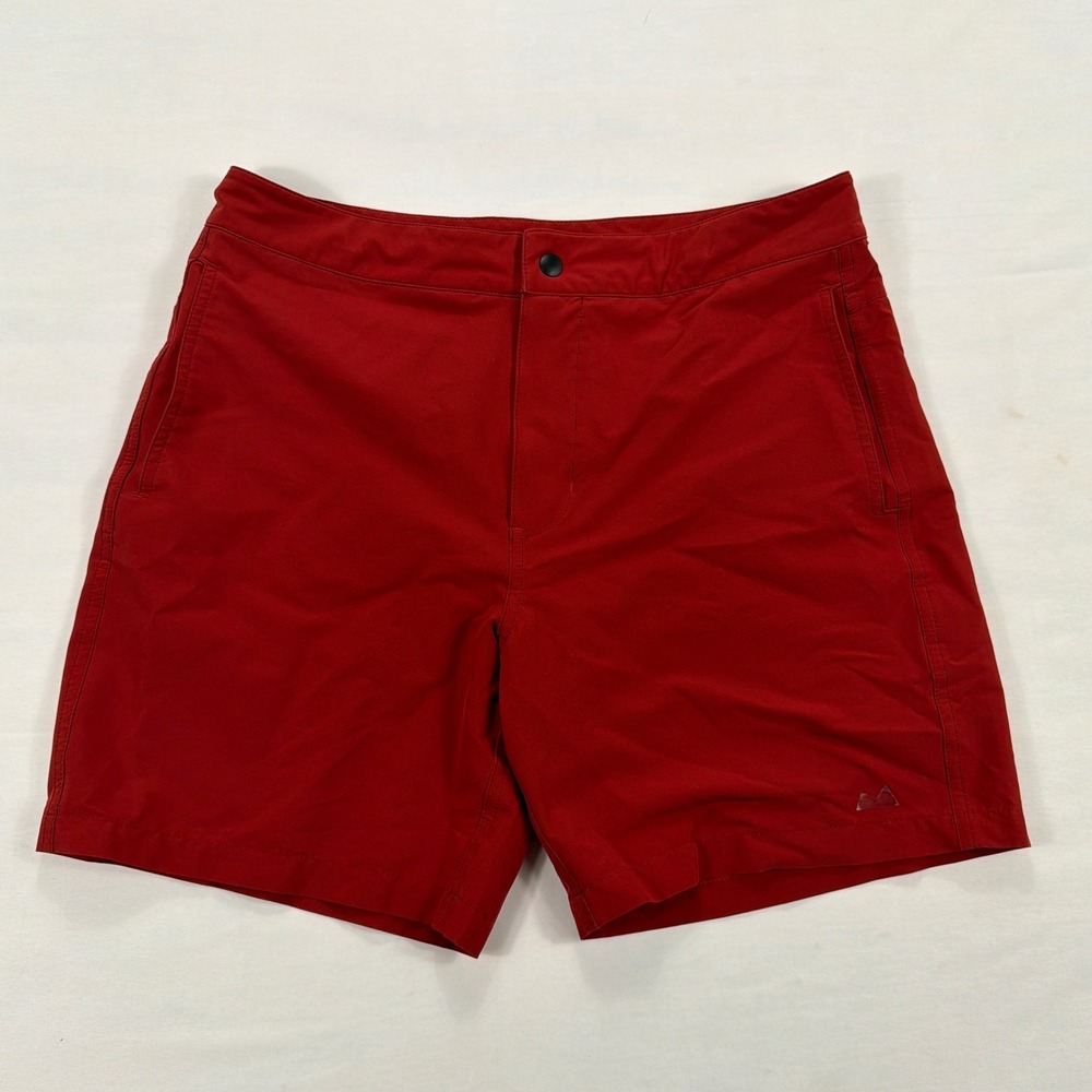 Myles Apparel Everyday Short 7" Inseam Athletic Performance Red Size 32 Mens